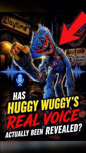 😮 | Huggy Wuggy’s real voice actually been revealed in poppy playtime #poppyplaytime