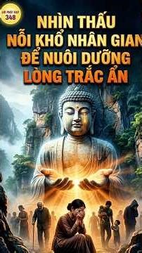 Nhìn thấu nỗi khổ nhân gian: Bài học thức tỉnh lòng trắc ẩn sâu sắc nhất.