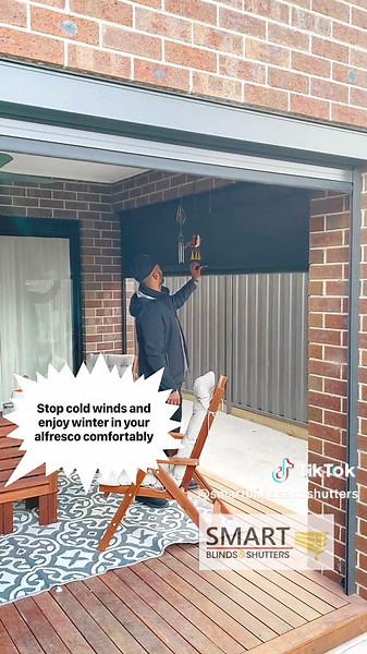 Motorised Outdoor Blinds Installation in Donnybrook, Vic