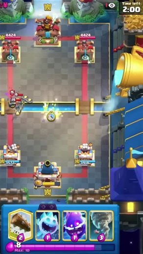 Master strategist! Reads opponents, drops troops, and unleashes spells. Sparky's the MVP, even when they're tilted. #GamerLife #MobileGaming #Strategy #ClashRoyale