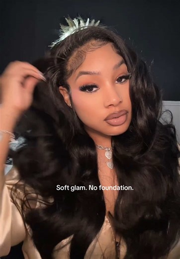 Soft glam with ONLY concealer ✨ Skin-like. No heavy base. Products used 🔗 in bio💄 glo recipe- plump moisturizer elf power grip primer anastasia brow dip - dark brown too faced concealer- sand too faced concealer- shortbread morphe foundation- F5 30 (used as contour & eyeshadow) laura mercier - translucent powder juvias place - bronzer medium juvias place - blush volume 4 black eyeliner (your choice) wet n wild highlight morphe setting spray nk - dark brown lip liner anastasia- soft haze lipsti