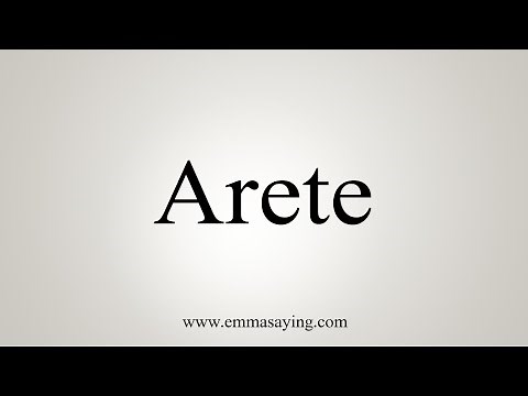 How To Say Arete