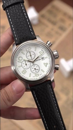 Tool Watch? Elegantly So. ✈️ Chronograph Pilot Watch with Japanese Miyota Movement.