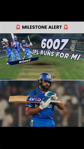 Rohit Sharma completes 6000 runs for Mumbai Indians 💙🔥#rohitsharma #hitmanrohit #mumbaiindian