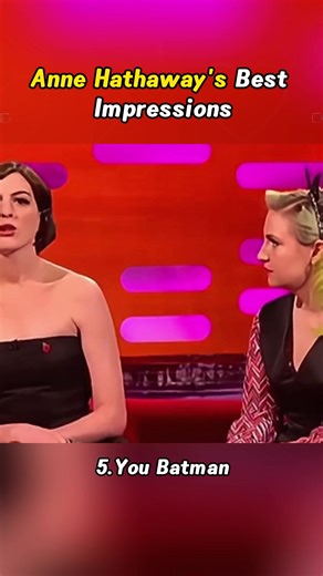 Anne Hathaway’s Best Impressions#celebrity #annehathaway #impressions #funny #iconic