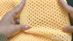 Lovely Mesh Stitch Knitting Pattern