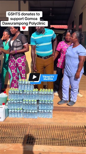 Live Update || Gomoa Senior High Technical school donated liquid soaps, detergent, bottle water and others to support Gomoa Dawurampong polyclinic as part of the schools corporate responsibility they later donated to the district magistrate court and the Ghana police service in the Dawurampong enclave the donation was led by the Headmaster of the school Mr George Ocran and his management staff. #TRINITYMeDIA #GSHTS #viralviodeotiktok #fyp #treandingvideo @anointedcripple98 @Queen Mina🥰🥰❤️❤️ @I