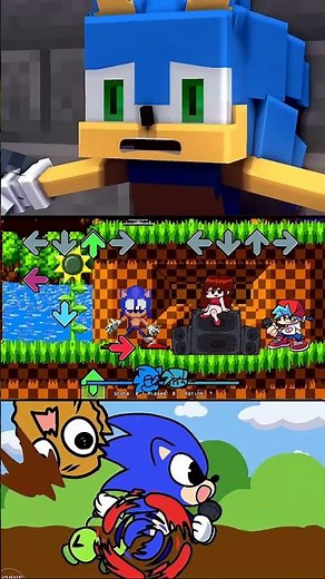 Sonic FNF Oh Uhm vs Minecraft Mod Showdown - Friday Night Funkin' Fun #sonic #minecraft #shortsviral