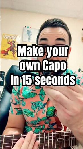 How to make your own capo! #guitar #guitarlesson #guitarplayer