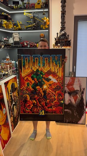 Doom Game Cover built with 11000 LEGO bricks 🔥 Are you a fan of 80s-90s games like Doom? I remember countless hours playing Quake from ID or Duke Nukem 3D. Doom was also one of them. So here it is - my retro PC cover of Doom game 🔥 #lego #legoart #doom #doomslayer #doometernal #legomoc #artreveal | FiranBricks