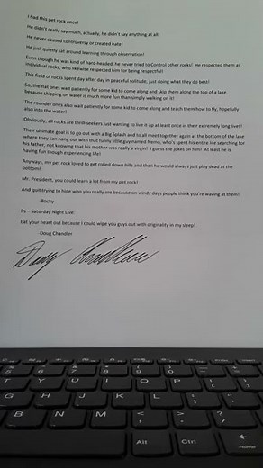 My Pet Rock - script