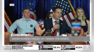Bernie Moreno speaks after projected U.S. Senate win over Sherrod Brown