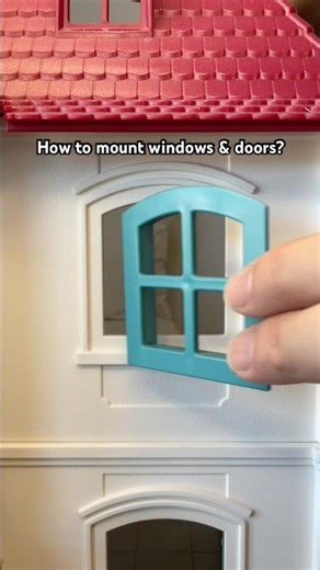 How to attach windows & doors to Schleich House? #asmr #toys #schleich #howto