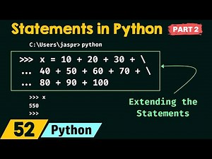 Mind Luster - Learn Statements in Python Part 2