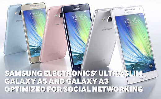 Samsung Electronics’ Ultra Slim Galaxy A5 and Galaxy A3 Optimized for Social Networking