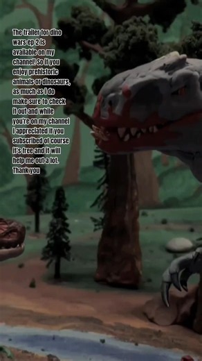 Dino wars trailer #jurassicworld #jurassicpark #stopmotion #dinosaur #animation #clay #figure