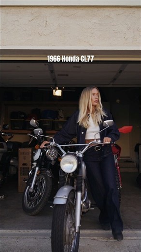 Riding my 1966 vintage Honda CL77 #vintagemotorcycles #hondacl77