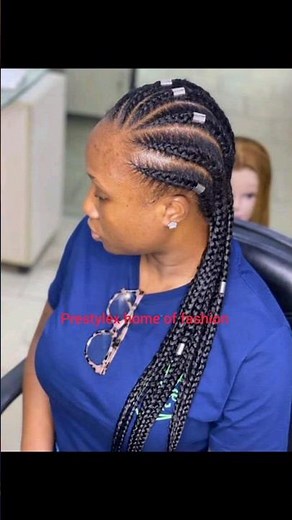 Hottest half Cornrow braids styles #hairstyles #hairdo #braids #cornrows