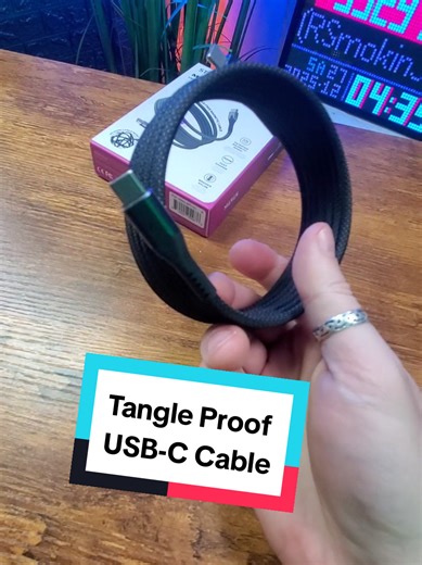 Magnetic tangle proof Fast Charging USB-C cable and data transfer cable. Never worry about getting your charging cables in knots or tangled again! #usbc #usbcable #chargingcable #tiktokshopcreatorpicks #tiktokshopholidayhaul