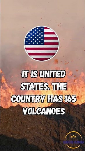 COUNTRY WITH THE HIGHEST NUMBER OF VOLCANOES IN THE WORLD