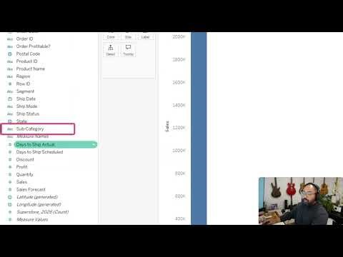 Getting Started with Tableau - 03_04_Dimensions vs Measures Explained, Aggregation Explained