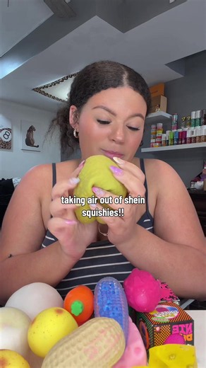 taking the air out of SHEIN squishies!! #squishies #sheinsquishies #squishyasmr #squishy #asmr