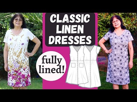 SEWING WITH ❤️. Lined CLASSIC sheath dresses. Lyric (Love Notions). EASY EXTRA facings & lining.