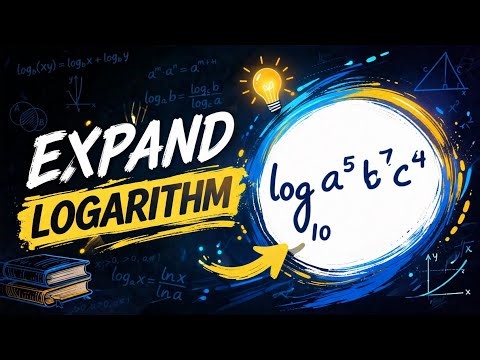 Expand log₁₀(a⁵b⁷c⁴) Easily | Step-by-Step
