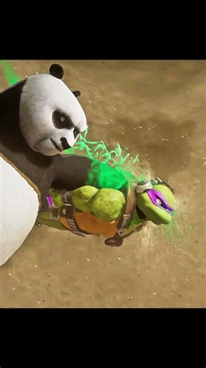 Kung Fu Panda Fatality On Donatello 🔥 #shorts #mortalkombat