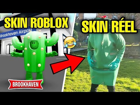 FROM A BROOKHAVEN CACTUS SKIN TO AN ACTUAL SKIN IN REAL LIFE! ROBLOX - BROOKHAVEN RP