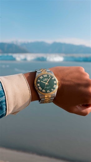 Official Invicta Stores | Green dial, two‑tone attitude. The Invicta Specialty 47403 delivers a sleek 43mm steel case paired with a gold and steel bracelet and a... | Instagram