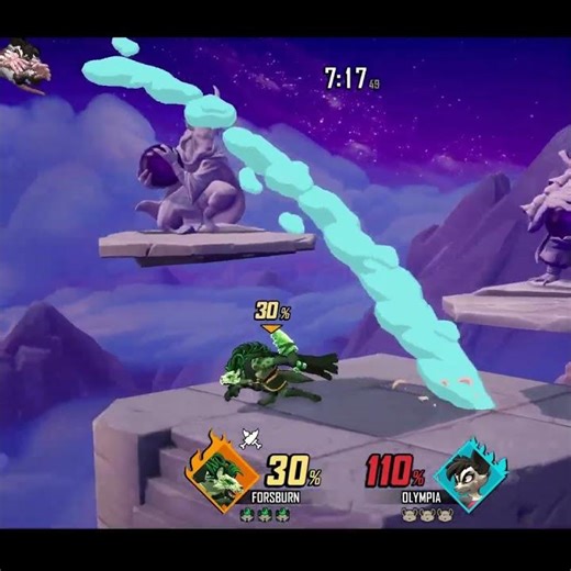 Forsburn Vs Olympia Clips #rivalsofaether2 #shorts