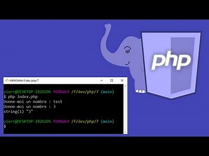 PHP Ligne de commande - Récupérer l'entrée d'un utilisateur