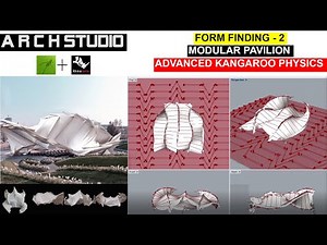 FORM FINDING || Tensile structure || Pavilion with Kangaroo physics