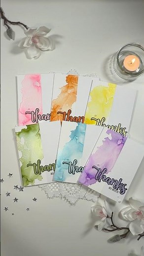 I wanted to share these beautiful, beginner-friendly alcohol ink cards I made recently 💕 #diy