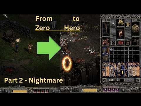 Project Diablo 2 - Druid Full Walkthrough Part 2 (Nightmare) Zero 2 Hero!!