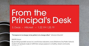 From the Principal's Desk