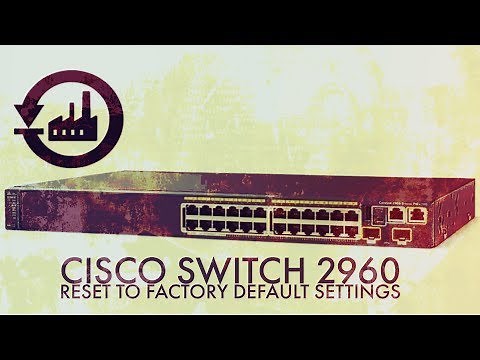 Reset a Cisco Switch 2960 to Factory Default Settings