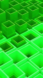 3D animation of moving square columns. Design. Square pillars move inside columns in waves. Columns rising and falling in waves in geometric structure