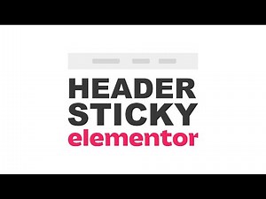 Crear Menú Sticky o Adhesivo para WordPress con Elementor
