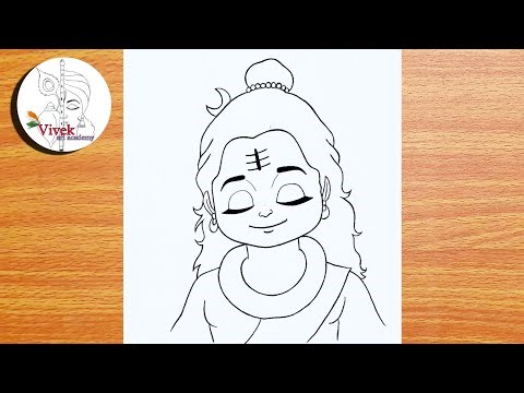 Easy and Beautiful Lord Shiva Drawing | Easy Drawing | Mahadev Pencil Drawing