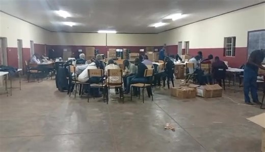 #MalawiDecides2025 The process of receiving election results continues at the Dedza District Tally Centre based at Umbwi Secondary school. Dedza District has ten constituencies, and so far, results from seven have been received. EU election observers are present at the centre. By Mercy Zamawa #MBCDigital #Manthu | MBC Digital