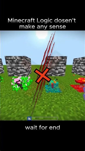 Minecraft logic is nonsense🤣 l #minecraft #shorts