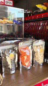 100 PCs stand up pouch with ziplocks #ziplockpouch #plasticpackaging #pouch