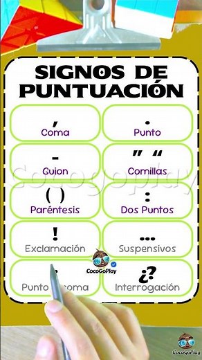 Aprende los signos de puntuación.