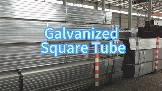 Low Carbon Galvanized Square Hollow Steel Tube Construction 4x4 Iron Square Tube Price