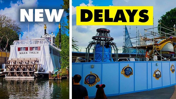 New Construction Delays + Epic Universe Video Disneyland Construction