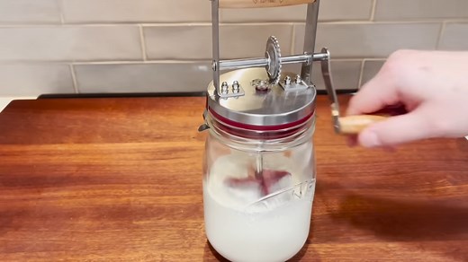 Making Homemade Butter with a Tabletop Butter Churn