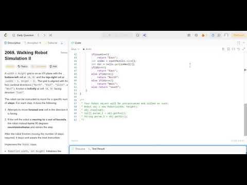 2069. Walking Robot Simulation II in java