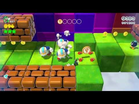 Super Mario 3D World (Switch) 9-5 Itemless Speedrun - Time: 27 (TWR)